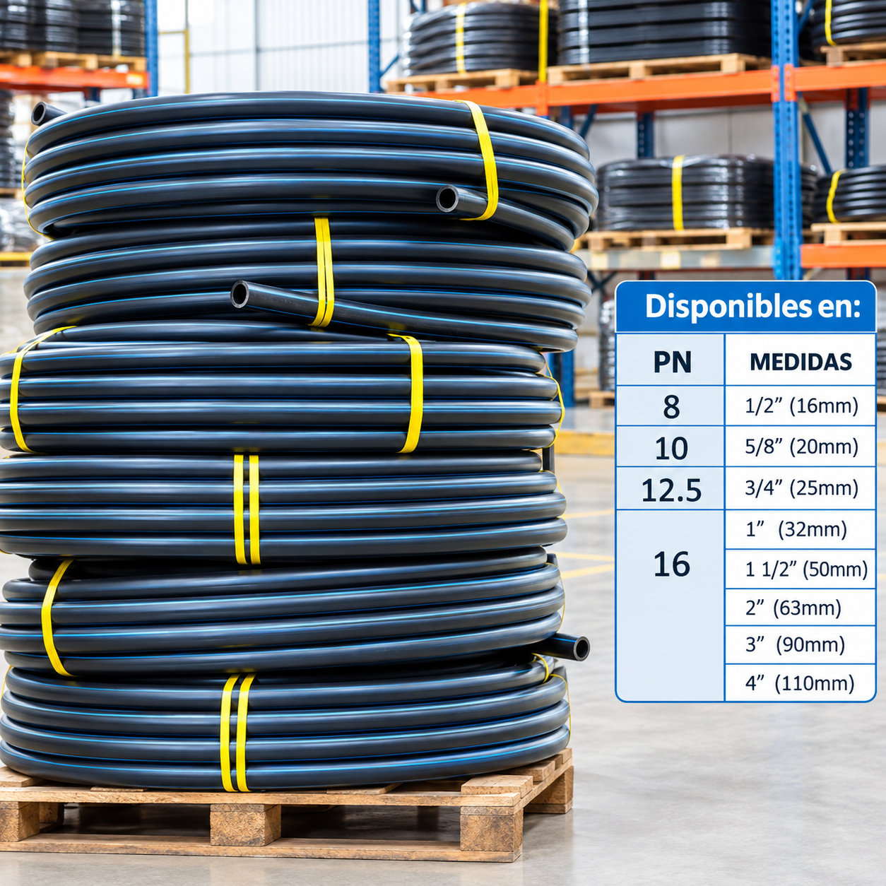 MANGUERA HDPE NEGRO