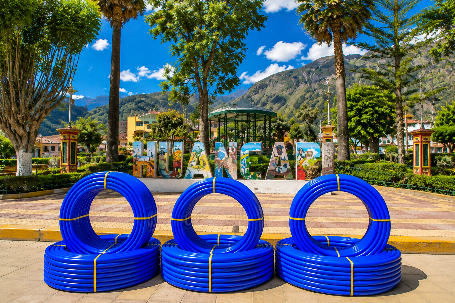 MANGUERA HDPE AZUL