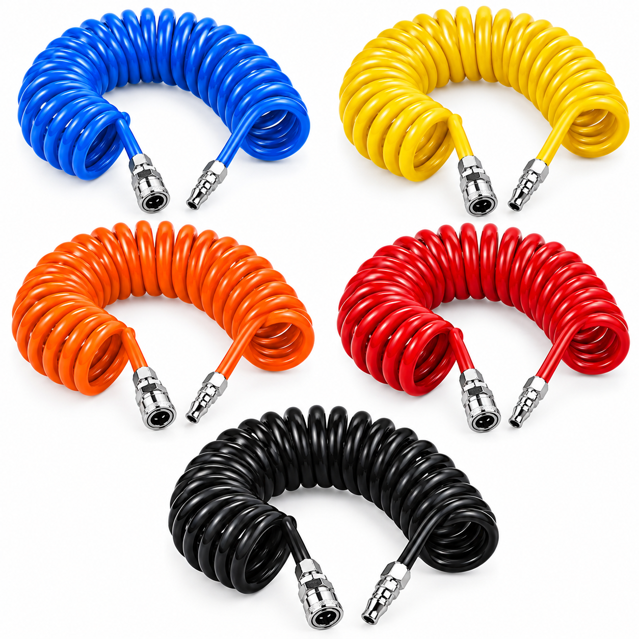 MANGUERA NEUMATICA ESPIRAL CON TERMINAL